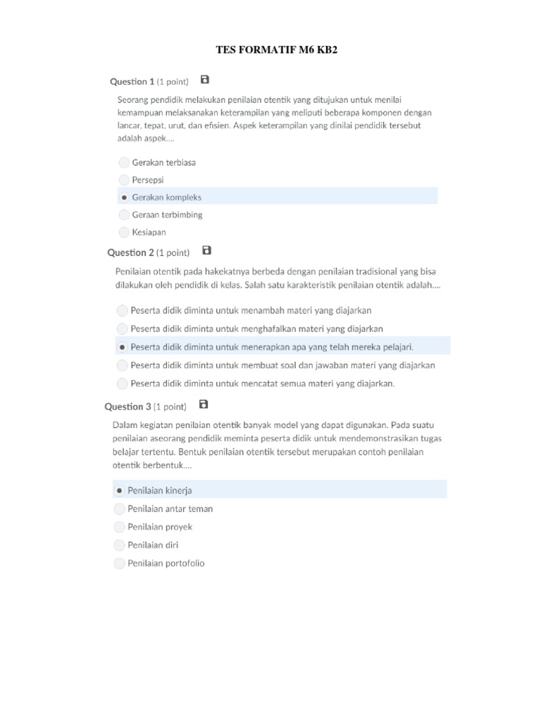Jawaban Kunci Formatif M6 Profesional Kb2 Ilmusosial Id