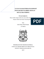 Pembuatan Dan Karakterisasi Komposit Aluminium Silikon Karbida Dengan Metalurgi Serbuk