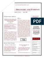 Eletronic discovery and evidence