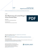 The Effectiveness of Lactated Ringers Solution Versus Normal Sali