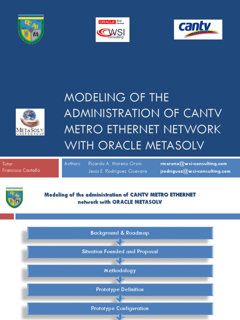 Metro Ethernet Modeling | PDF | Provisioning | Prototype
