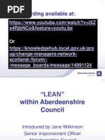 21.05.15 Lean in Aberdeenshire Council Webinar Recording