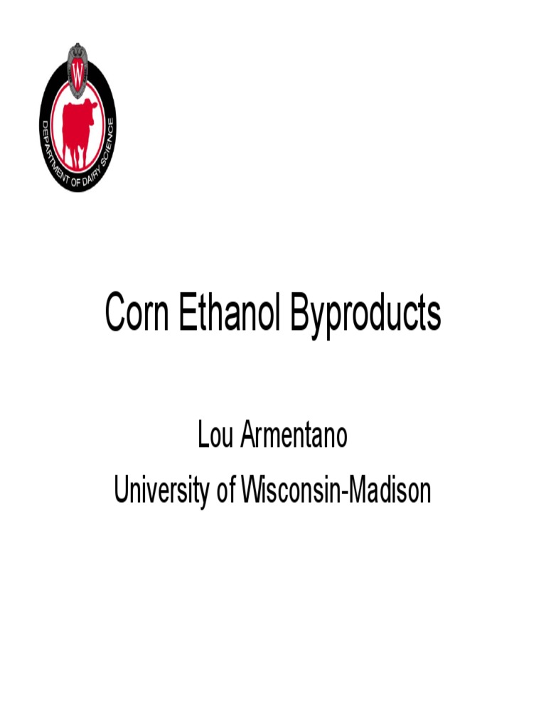 Corn Ethanol Byproducts Feeding and Nutrient Profiles of DGS PDF