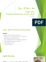 Agile Planning Estimation