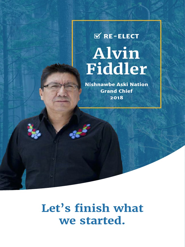 Re-Elect Alvin Fiddler | PDF | First Nations | Community