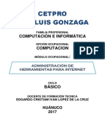 CETPRO Administra herramientas internet