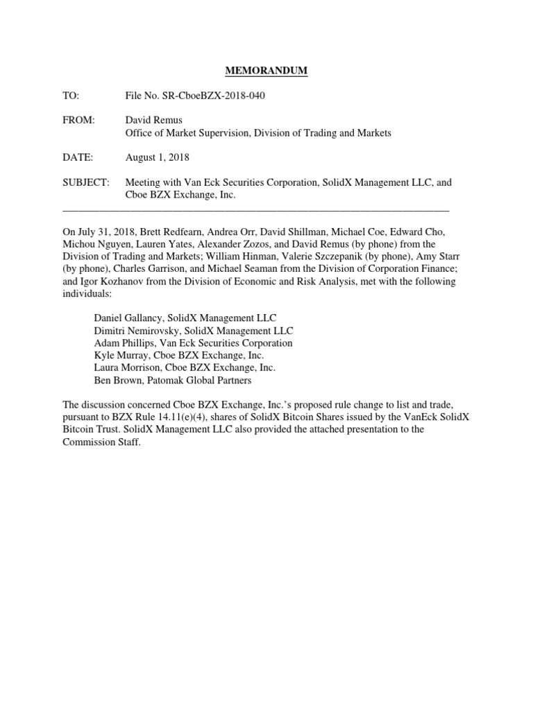 Srcboebzx2018040 4152607 172036 | PDF | Commodity Futures Trading  Commission | Exchange Traded Fund