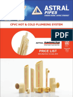 CPVC Hot & Cold Plumbing System: Price List