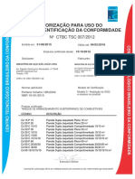 Certificado Inmetro - Tanque 16161