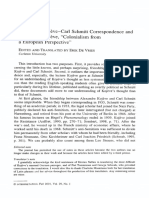 Carl Schmitt - Correspondence Alexander Kojeve and Carl Schmitt PDF
