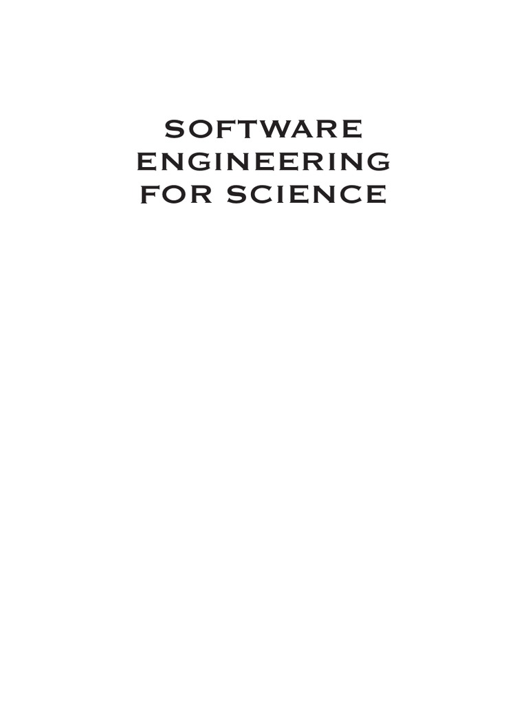 Software Engineering For Science PDF | PDF | Unit Testing | Software