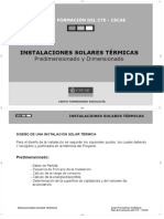Instalaciones Solares Térmicas Predimensionado y Dimensionado Grupo Formadores Andalucía PDF