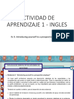 Actividad de Aprendizaje 1 - Ingles