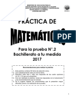 Practica Matematicas Bachillerato a Tu Medida 02 2017 Ce