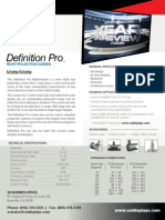 Definition Pro Optical Rear Projection Surface