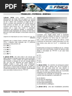 Trabalho,Potencia e Energia