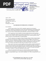 Sen. Robert Menendez Freedom of Information Act Request