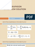 Newton-Raphson Powerflow Solution