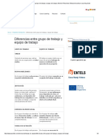 Diferencias Entre Grupo de Trabajo y Equipo de Trabajo - Women Returnees Entrepreneurship E-Learning Suite