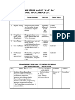 Contoh Program Kerja Masjid