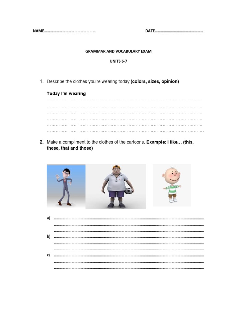 Exam Units 6-7 Fundamentals | PDF | Language Mechanics | Linguistic ...
