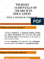 TSLB3143 Topic 3 Review of Literature