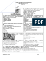 Examen Genral Priemr Peridoo Octavo 2018