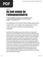 Stengers & Latour - Du bon usage de l'ethnopsychiatrie