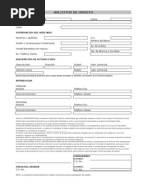 SOLICITUD CREDITO comercial