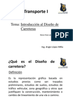 Clase 1 - Introduccion Al Diseño de Carreteras PDF