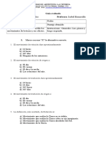 Prueba de Ciencias Naturales