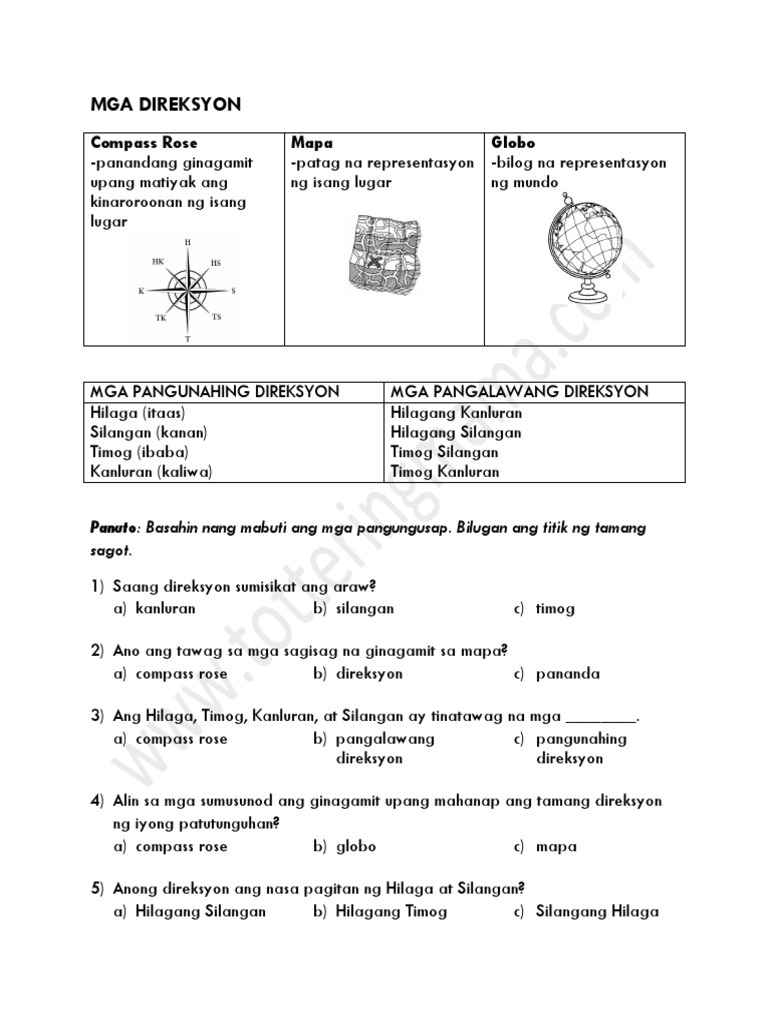 Ap2 Mga Direksyon