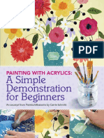 A Simple Demonstration For Beginners: Painting With Acrylics