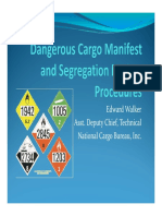 Dangerous Cargo Manifest and Segregation Review Procedures