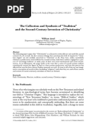 William Arnal - The Collection and Synthesis of 'Tradition' and the Second-Century Invention of Christianity - 2011.pdf