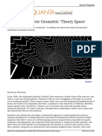 Bootstrap Geometry Theory Space