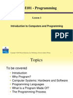 COM101 - Programming: Lesson 1