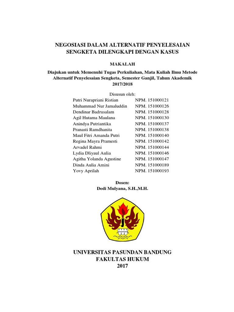 Makalah Maps Tentang Negosiasi