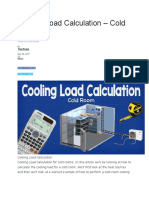 Cooling Load Calculation