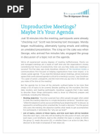 Unproductive Meetings Maybe Its Your Agenda v5 1