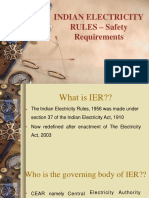 Indian Electricity RULES - Safety Requirements