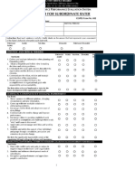 Supervisor Rating Sheet