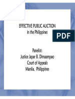 Effective Public Auction in The Philippines