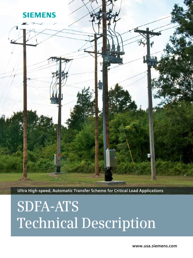Sdfa-Ats Technical Description: Ultra High-Speed, Automatic Transfer ...