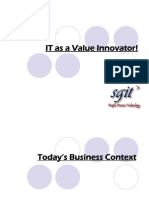 IT As A Value Innovator Infotel 2010 v1.0