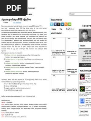 Aquascape Tanpa Co2 Injection Simple Aquascape