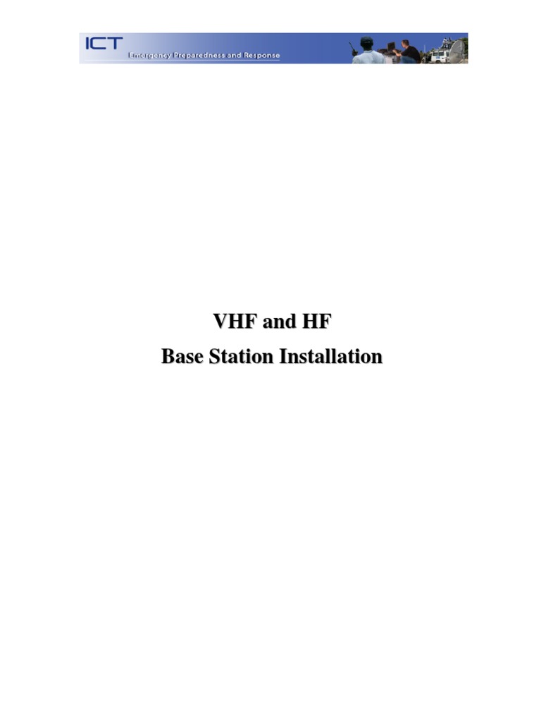VHF Base Station Installation Guide | PDF | Coaxial Cable | Very High ...