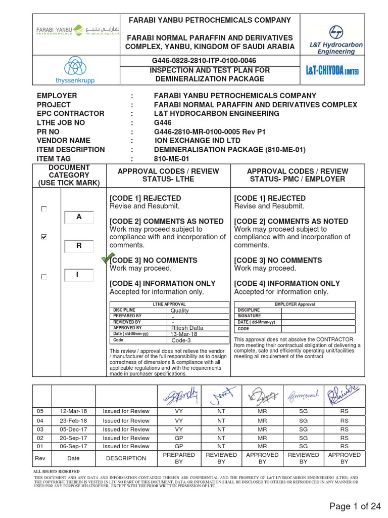 Pages From g446 0828 2810 Itp 0100 0046 Rev 05 Final Approved 2 | PDF ...