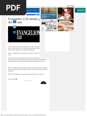 Detalles De Evangelion 333 Que No Viste Info Taringa Letter Case
