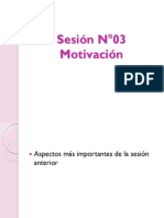 Sesión N°03 Motivación HABILIDADES INTERPERSONALES